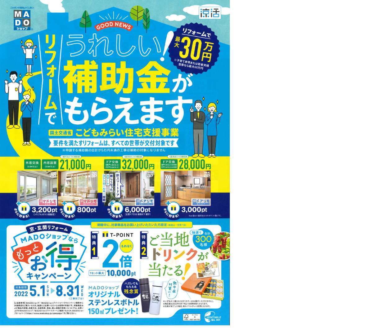 まだまだいける”こどもみらい住宅支援事業”で補助金ゲット