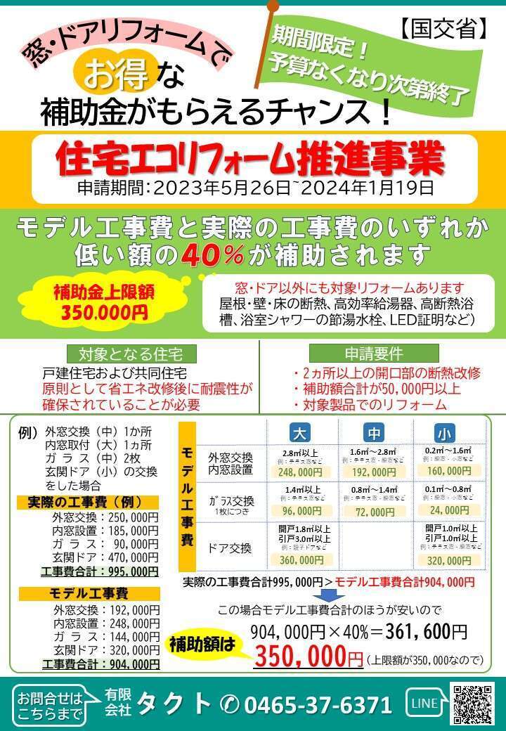 住宅ｴｺﾘﾌｫｰﾑ推進事業のご案内